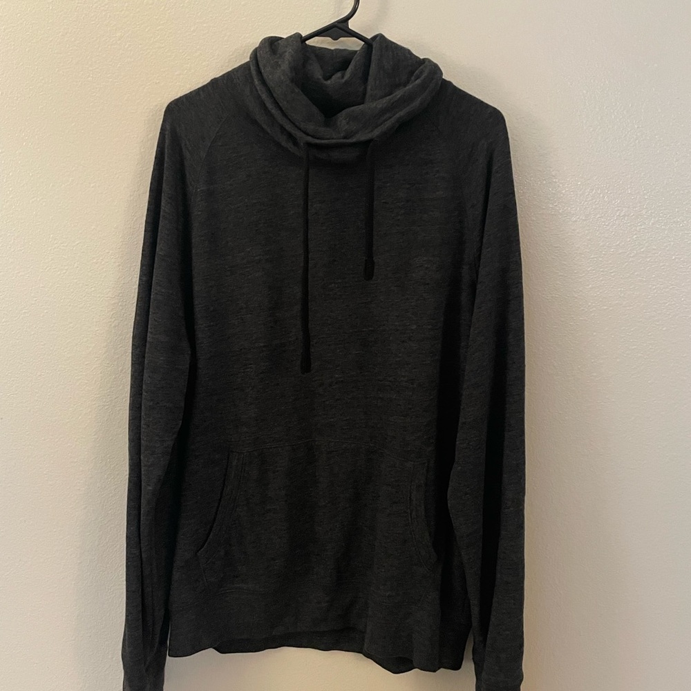 Express turtle neck sweater with front pouch